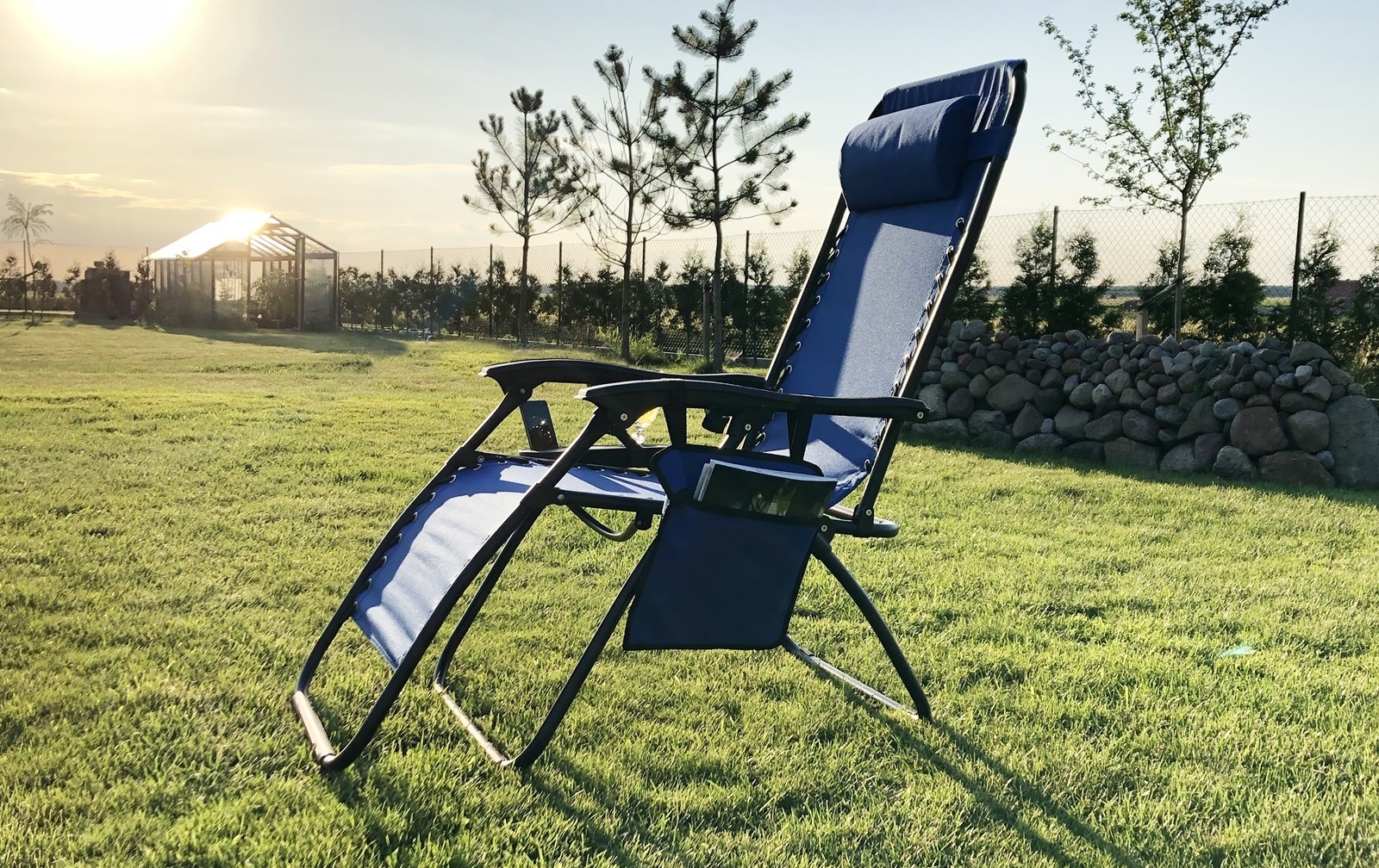 Garten Comfort Relaxstuhl Relaxsessel Liegestuhl für Garten + Camping